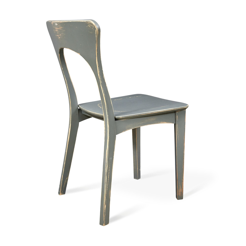 Деревянный стул  SHT-S63 серый - фото №2